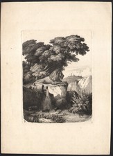1860 Rare gravure Eau-forte