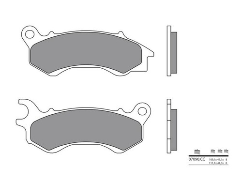 Plaquettes frein scooter - , avant