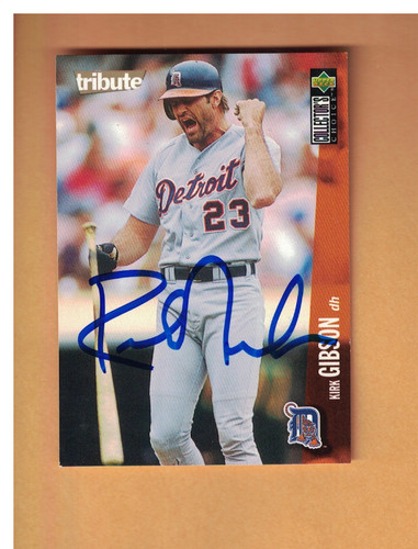 Kirk gibson autographed 1996 - kirk,