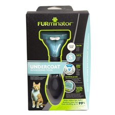 FURminator pour à Poils Courts Petit Chats, Deshedding Soins Outil Toilettage