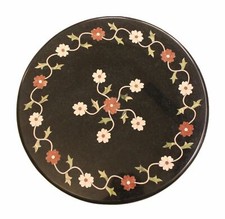 18 " Marbre Coin Table Top Demi Précieux Pierres Incrustation Artisanat Décor