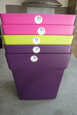 5 POTS TOSCANE CARRE 24,8 cm +