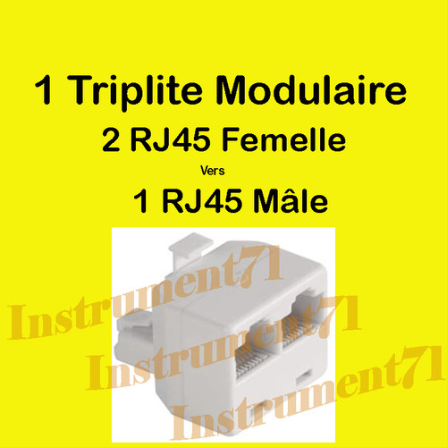 Dédoubleur modulaire 8p8c - dédoubleur, 2