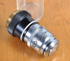 Objectif de microscope Zeiss 100 / 1,25 Oel MJ 160    /  et zeiss 16/0,32 / 160