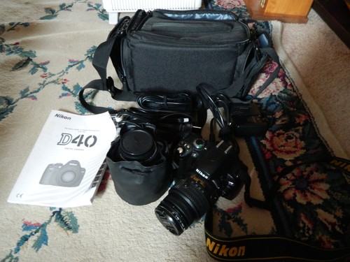 Nikon d40 camera with - d40, (with