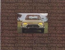 Catalogue / Brochure Citroën GS (avec Birotor) 08/1974 France