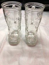 Western Cowboy Boot Glass Beer