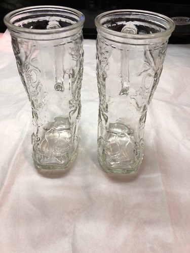 Western cowboy boot glass - cowboy,
