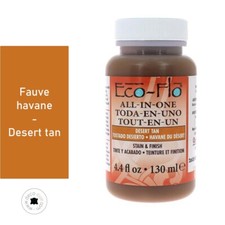Teinture 2 en 1 pour cuir - Eco-Flo - 130ml - FAUVE HAVANE / DESERT TAN