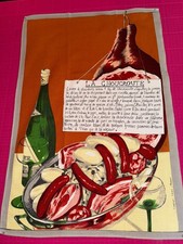 Torchon ancien 1970  Vony recette de la Choucroute