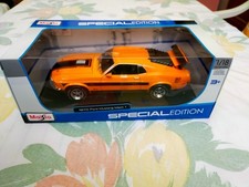Ford Mustang Mach 1 1970 1/18è couleur orange et noire Special Edition Maisto