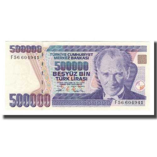 Billet turquie 500 - turquie,, 500,000