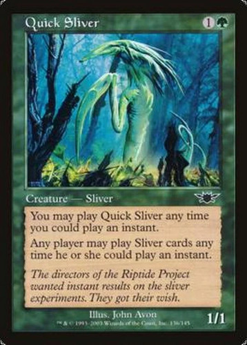 Mtg magic quick sliver - mtg,