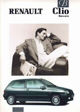 Catalogue brochure Renault Clio Baccara 03/1991 Suisse en français
