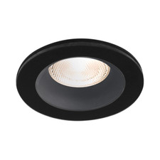 Support de spot encastrable rond noir IP54