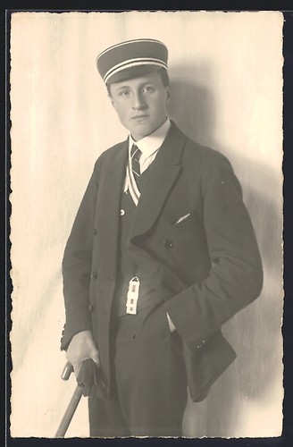 Carte postale photo - , étudiant