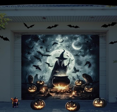 Halloween garage door - 7,