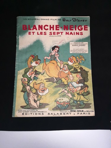 Livre partition blanche neige - livre,