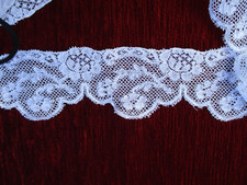 fine dentelle pour incrustation en bordure ancienne 1900 2 m x 5,5 cm