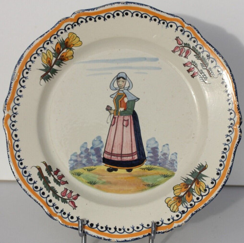 Assiette ancienne faience - ancienne, en