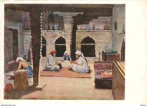 Postcard art painting - -,