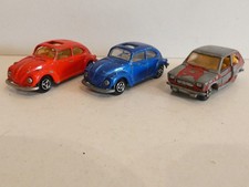 Lot de 3 miniatures Majorette VW et Fiat 1/64