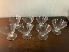 7 coupes à fruit en cristal