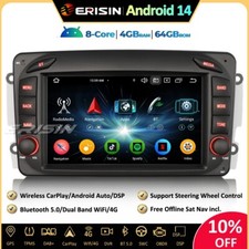 Android 14 Autoradio GPS DSP Mercedes W209 W203 A/C/G/CLK Classe Viano Vito W463