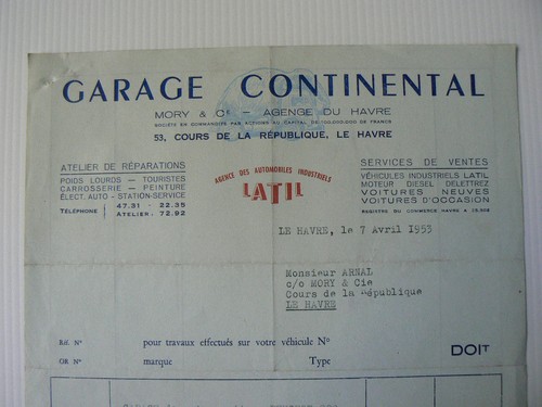 Facture entête camions - entête, :