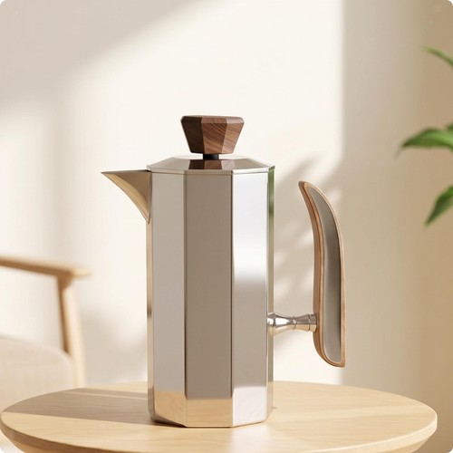 Cafetière piston inox - à,