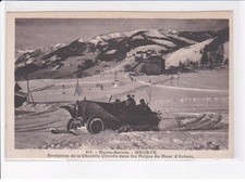 MEGEVE: évolution de la chenille citroën dans les neiges du mont d'arbois -