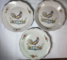 Lot 3 Assiettes en céramique