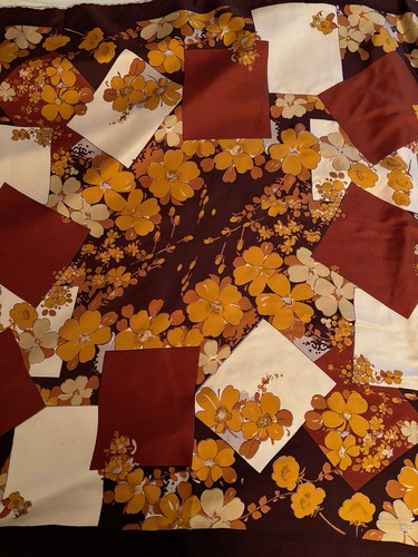 Foulard soie vintage tons - en,