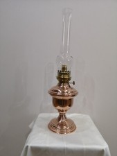 Jolie lampe à pétrole cuivre et laiton
