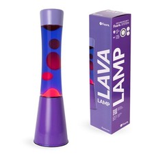 fisura. – Lampe à lave violette et rouge. Dégradé violet sur la base et le ve...