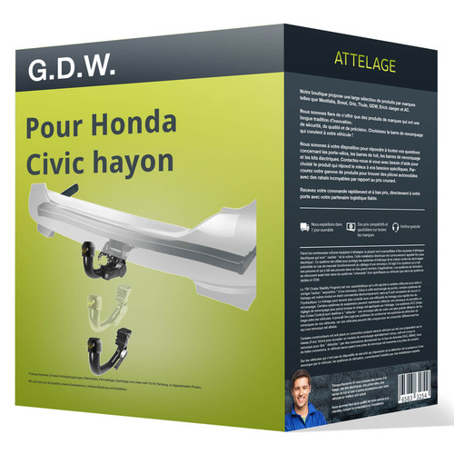 Attelage pour honda civic - attelage,