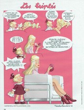 Publicité Advertising1020  2010  les Triplés  Nicole Lambert   anniversaire Hugo