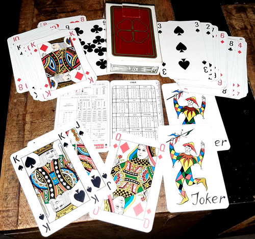 Ancien jeu cartes bridge - jeu,