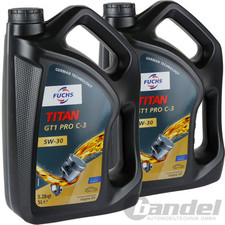2x 5L Fuchs L'Huile De Moteur Titan GT1 Pro C3 5W30 Convient pour VW 504.00