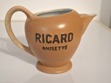 Ancien pichet RICARD ANISETTE en grès - vintage - aspect satiné