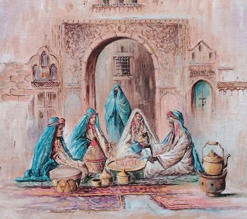 Belle peinture sur - belle, toile
