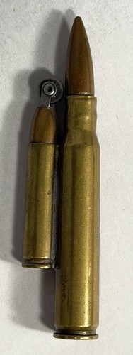Vintage brass bullet - 1/4",