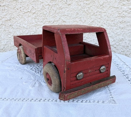 Ancien jouet bois - jouet, en