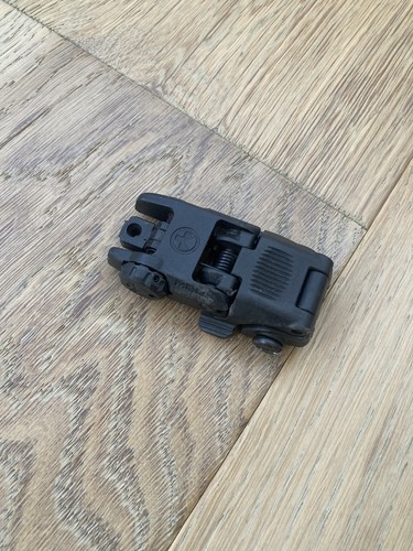 Polymer folding rear sight - folding,