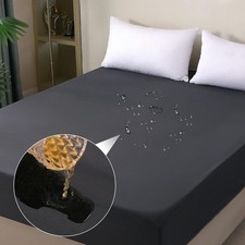 Protège-matelas imperméable 160 x 200 cm Drap-housse Housse de matelas imperm...