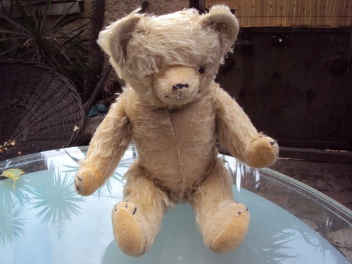 Ancien ours paille - ancien, teddy