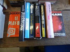 lot de 8 livres de  borniche : le play boy -  l'indic - le coréen - le gang