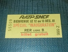 Billet TICKET De Métro RATP