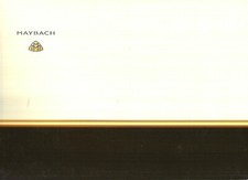 MAYBACH 57 - 62 / 2003 / catalogue brochure prospekt porto folio