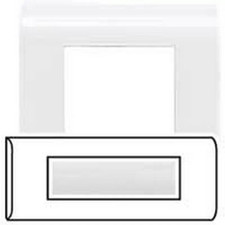 Legrand 075014 - Plaque Mosaic 6 Modules (ANCIEN MODELE) - horizontale blanc